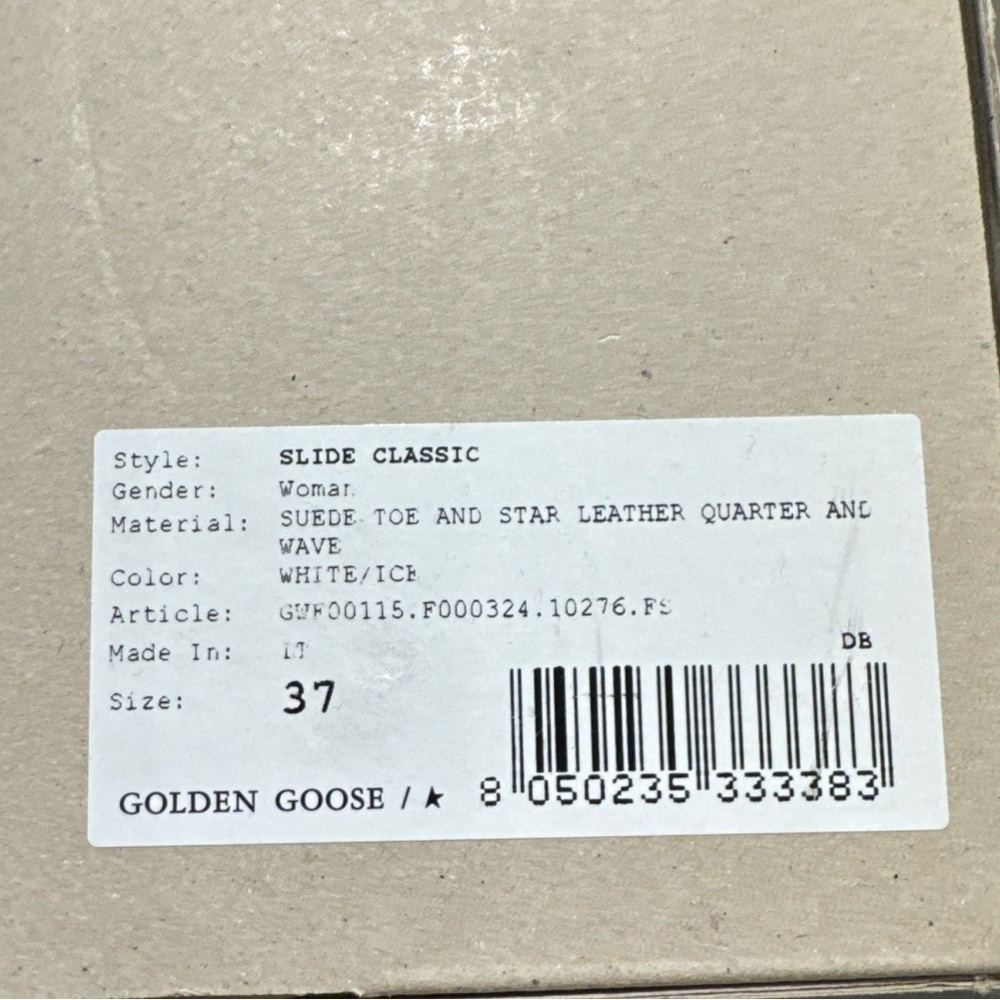 Golden Goose Women's Slide High Top Sneaker White Ice NWT - Picture 10 of 10